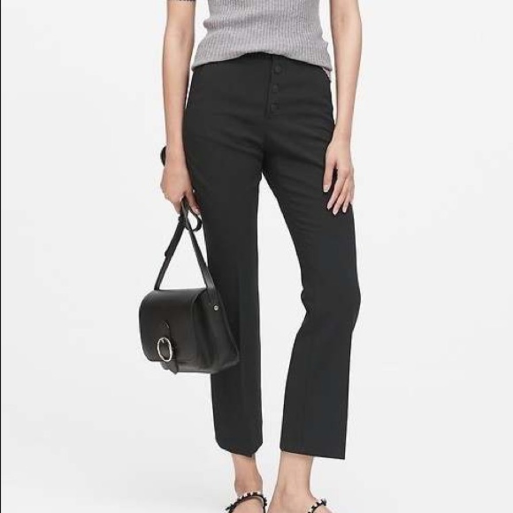 NWT Banana Republic crop flare work pants